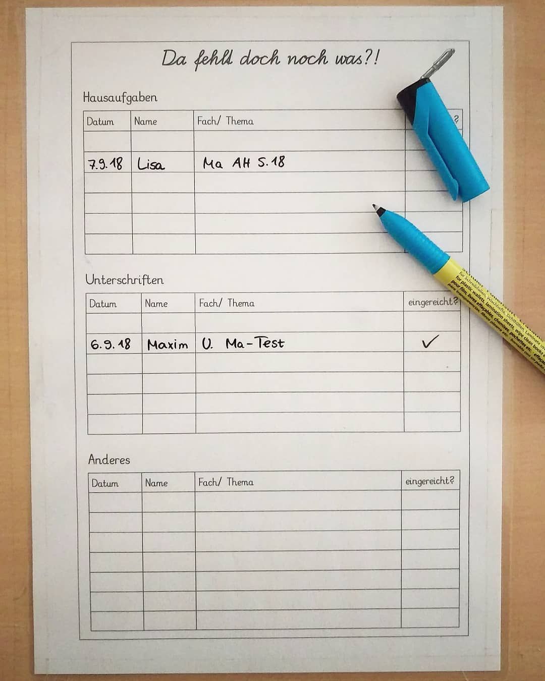 am besten hausaufgaben organisieren grundschule